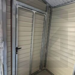 Garaż dwuspadowy 5 x 11 jednostanowiskowy drewnopodobny orzech - obrazek 3