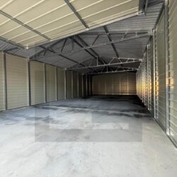 Garaż dwuspadowy 5 x 11 jednostanowiskowy drewnopodobny orzech - obrazek 4