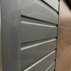 Garaż blaszany jednospadowy 6 x 6 z bramą segmentową orzech - obrazek 3