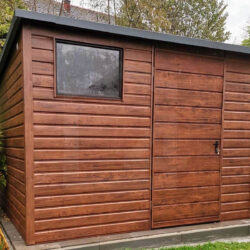 Domek ogrodowy spad do tyłu Orzech Premium 3m x 2m