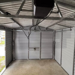 Garaż blaszany z ażurową wiatą Multigloss 3m x 8m - obrazek 5