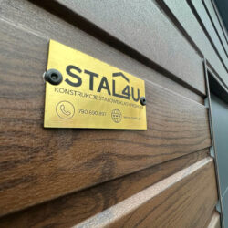 Garaż blaszany Orzech 6m x 5,8m z bramą segmentową - obrazek 6