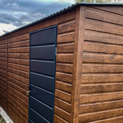 Garaż blaszany dwustanowiskowy Orzech 6,3m x 6m - obrazek 3