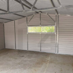 Garaż blaszany dwustanowiskowy Orzech 6,3m x 6m - obrazek 5