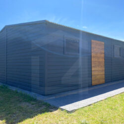 Garaż dwuspadowy drewnopodobny Grafit i Multigloss 6m x 8m - obrazek 6