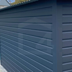 Garaż spad do tyłu Grafit mat Premium 3m x 4m drzwi i okno PCV - obrazek 3